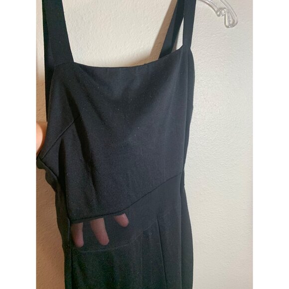 Charlotte Russe Overalls Jumpsuit Women's Size Medium Black Y2K AD8 - Picture 3 of 7